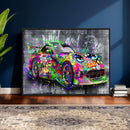 Graffiti Sports Car Street Art Wall Art Canvas Print, by MyGreatCanvas | Canvas Wall Art Prints | Photo Prints & Wall Decor
