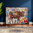 Texas Bull Wall Art Canvas Print, Abstract Graffiti Bull by MyGreatCanvas | Canvas Wall Art Prints | Photo Prints & Wall Decor