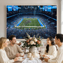 Detroit Lions Stadium Wall Art Canvas Print, Football Field