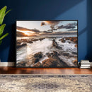 Rocky Coast Ocean Sunset Wall Art Canvas Print, Dramatic by MyGreatCanvas | Canvas Wall Art Prints | Photo Prints & Wall Decor