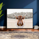 Texas Longhorn Bull Wall Art Canvas Print, Rustic Western by MyGreatCanvas | Canvas Wall Art Prints | Photo Prints & Wall Decor