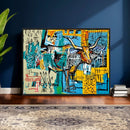 Basquiat Style Bird Bull Graffiti Wall Art Canvas Print, by MyGreatCanvas | Canvas Wall Art Prints | Photo Prints & Wall Decor