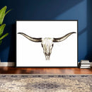 Longhorn Skull Wall Art Canvas Print – Rustic Western by MyGreatCanvas | Canvas Wall Art Prints | Photo Prints & Wall Decor