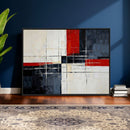 Navy Red Abstract Wall Art Canvas Print, Modern Luxury by MyGreatCanvas | Canvas Wall Art Prints | Photo Prints & Wall Decor
