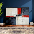Navy Red Abstract Wall Art Canvas Print, Modern Luxury by MyGreatCanvas | Canvas Wall Art Prints | Photo Prints & Wall Decor