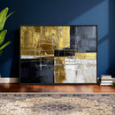 Gold Navy Abstract Wall Art Canvas Print, Modern Luxury by MyGreatCanvas | Canvas Wall Art Prints | Photo Prints & Wall Decor