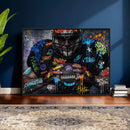 Graffiti American Football Player Street Art Wall Art Canvas by MyGreatCanvas | Canvas Wall Art Prints | Photo Prints & Wall Decor