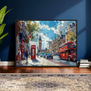 London City Street Wall Art Canvas Print, Big Ben & Red Bus by MyGreatCanvas | Canvas Wall Art Prints | Photo Prints & Wall Decor