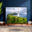 Cliffside Lighthouse Wall Art Canvas Print – Coastal by MyGreatCanvas | Canvas Wall Art Prints | Photo Prints & Wall Decor