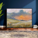 Mountain Sunset Wall Art Canvas Print Vintage Landscape by MyGreatCanvas | Canvas Wall Art Prints | Photo Prints & Wall Decor