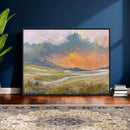 Mountain Sunset Wall Art Canvas Print Vintage Landscape by MyGreatCanvas | Canvas Wall Art Prints | Photo Prints & Wall Decor