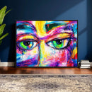 Colorful Abstract Face Wall Art Canvas Print – Modern Pop by MyGreatCanvas | Canvas Wall Art Prints | Photo Prints & Wall Decor