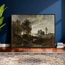 Adolf Dressler Landscape of the Oder River Wall Art Canvas by MyGreatCanvas | Canvas Wall Art Prints | Photo Prints & Wall Decor