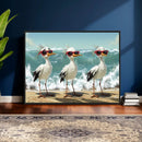 Funny Seagull Wall Art Canvas Print Beach Birds With by MyGreatCanvas | Canvas Wall Art Prints | Photo Prints & Wall Decor