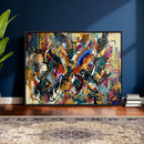 Geometric Abstract Wall Art Canvas Print, Orange Blue by MyGreatCanvas | Canvas Wall Art Prints | Photo Prints & Wall Decor