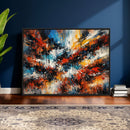Lyrical Abstrac Wall Art Canvas Print, Orange Blue Abstract by MyGreatCanvas | Canvas Wall Art Prints | Photo Prints & Wall Decor