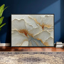 White Gold Floral Canvas Wall Art — Textured Flower Print | by MyGreatCanvas | Canvas Wall Art Prints | Photo Prints & Wall Decor