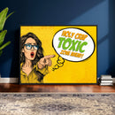 Pop Art Print Bathroom Sign Wall Art Canvas Print — Funny by MyGreatCanvas | Canvas Wall Art Prints | Photo Prints & Wall Decor