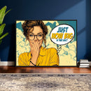 Pop Art Print Bathroom Sign Wall Art Canvas Print — Funny by MyGreatCanvas | Canvas Wall Art Prints | Photo Prints & Wall Decor
