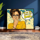 Pop Art Print Bathroom Sign Wall Art Canvas Print — Funny by MyGreatCanvas | Canvas Wall Art Prints | Photo Prints & Wall Decor