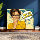 Pop Art Print Bathroom Sign Wall Art Canvas Print — Funny by MyGreatCanvas | Canvas Wall Art Prints | Photo Prints & Wall Decor