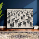 Texas Longhorn Drawing Canvas Wall Art, Western Cattle by MyGreatCanvas | Canvas Wall Art Prints | Photo Prints & Wall Decor
