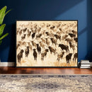 Texas Longhorn Sepia Canvas Wall Art, Western Cattle by MyGreatCanvas | Canvas Wall Art Prints | Photo Prints & Wall Decor