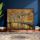 Gustav Klimt Golden Cityscape Wall Art Canvas Print, Framed by MyGreatCanvas | Canvas Wall Art Prints | Photo Prints & Wall Decor