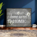 Home Sweet Home Sign Wall Art Canvas Print, Floral Farmhouse by MyGreatCanvas | Canvas Wall Art Prints | Photo Prints & Wall Decor