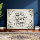 Home Sweet Home Wall Art Canvas Print, Floral Farmhouse by MyGreatCanvas | Canvas Wall Art Prints | Photo Prints & Wall Decor