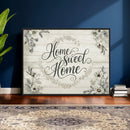 Home Sweet Home Wall Art Canvas Print, Floral Farmhouse by MyGreatCanvas | Canvas Wall Art Prints | Photo Prints & Wall Decor
