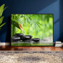 Bamboo Water Flow Black Stone Canvas | Zen Spa Nature by MyGreatCanvas | Canvas Wall Art Prints | Photo Prints & Wall Decor