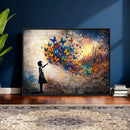 Banksy Girl Wall Art Canvas Print for Living Room Decor by MyGreatCanvas | Canvas Wall Art Prints | Photo Prints & Wall Decor