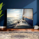 Sailboat Wall Art Canvas Print, Ocean Sunset Sailing Framed by MyGreatCanvas | Canvas Wall Art Prints | Photo Prints & Wall Decor
