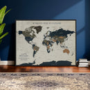 Custom Push Pin World Map Wall Art Canvas Print – by MyGreatCanvas | Canvas Wall Art Prints | Photo Prints & Wall Decor