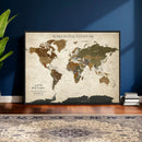 Custom Push Pin World Map Wall Art Canvas Print – by MyGreatCanvas | Canvas Wall Art Prints | Photo Prints & Wall Decor