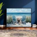 Beach Canvas Wall Art Coastal Adirondack Chairs Ocean by MyGreatCanvas | Canvas Wall Art Prints | Photo Prints & Wall Decor