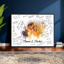 Wedding Guest Book Alternative Wall Art Canvas Print, Personalized Wedding Signature Poster, Custom Couple Photo Guestbook Canvas, Bridal Shower Reception Decor by MyGreatCanvas | Canvas Wall Art Prints | Photo Prints & Wall Decor