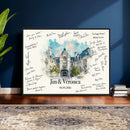 Wedding Guest Book Alternative Wall Art Canvas Print, Personalized Wedding Signature Poster, Custom Couple Photo Guestbook Canvas by MyGreatCanvas | Canvas Wall Art Prints | Photo Prints & Wall Decor