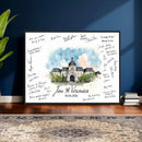 Wedding Guest Book Alternative Wall Art Canvas Print, Personalized Wedding Signature Poster, Custom Couple Photo Guestbook Canvas by MyGreatCanvas | Canvas Wall Art Prints | Photo Prints & Wall Decor
