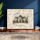 Wedding Guest Book Alternative Wall Art Canvas Print, Personalized Wedding Signature Poster, Custom Couple Photo Guestbook Canvas by MyGreatCanvas | Canvas Wall Art Prints | Photo Prints & Wall Decor