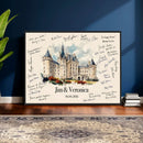Wedding Guest Book Alternative Wall Art Canvas Print, Personalized Wedding Signature Poster, Custom Couple Photo Guestbook Canvas by MyGreatCanvas | Canvas Wall Art Prints | Photo Prints & Wall Decor