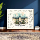 Wedding Guest Book Alternative Wall Art Canvas Print, Personalized Wedding Signature Poster, Custom Couple Photo Guestbook Canvas by MyGreatCanvas | Canvas Wall Art Prints | Photo Prints & Wall Decor