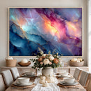 Colorful Abstract Canvas Wall Art Print, Vibrant Popup Color Art Print