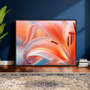 Peach Lily Canvas Wall Art, Coral Pink Flower Macro Photo Print, Botanical Bedroom Decor, Soft Floral Photography, Living Room Wall Art by MyGreatCanvas | Canvas Wall Art Prints | Photo Prints & Wall Decor