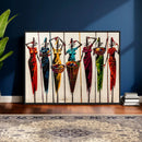 African Folk Art Canvas Wall Art, Colorful African Women Village Painting Print, Tribal Ethnic Home Decor, Vibrant African Art, Living Room by MyGreatCanvas | Canvas Wall Art Prints | Photo Prints & Wall Decor