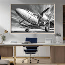 Vintage Airplane on Runway Canvas Print by MyGreatCanvas | Canvas Wall Art Prints | Photo Prints & Wall Decor