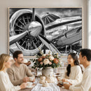 Vintage Antique Airplane Wall Art Canvas Print