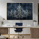 Dark Chandelier Wall Art Canvas Print by MyGreatCanvas | Canvas Wall Art Prints | Photo Prints & Wall Decor
