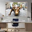 Charging Bull Wall Art Canvas Print